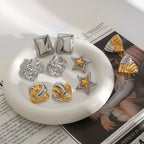 Stainless Steel Pearl Stud Earrings Star Earrings Earrings earrings Ornament