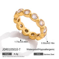 Gold-Plated Heart Stainless Steel Ring — product styling — jewelry finish and design detail