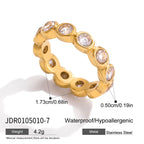 Heart-shaped Ring for Women, Non-fading Jewelry, Stainless Steel Accessories