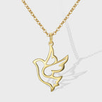 N0094 Fashion New Bird Hollow Design Pendant Simple Collarbone Chain for Women
