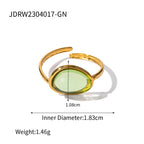 Zirconia ring does not fade rings Stainless Steel Jewelry