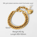 Modern 18K Gold-Plated Stainless Steel Cuban Link Bracelet with Layered Detail — product styling — jewelry finish and design detail