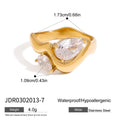 Stainless Steel Bracelet in Gold-Plated with Snake Detail — alternate product view — jewelry finish and design detail