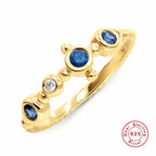 S925Sterling Silver Opal Square Diamond Engagement Ring Hot-Selling Daily Wear Ring Index Finger Ring