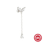 New S925Silver Moon Star Pendant Earrings Twist Ball Threaded Ear Bone Studs Hot Selling Cartilage Piercing Jewelry