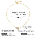 Gold-Tone Stainless Steel Enamel Necklace featuring enamel and a gold-tone finish