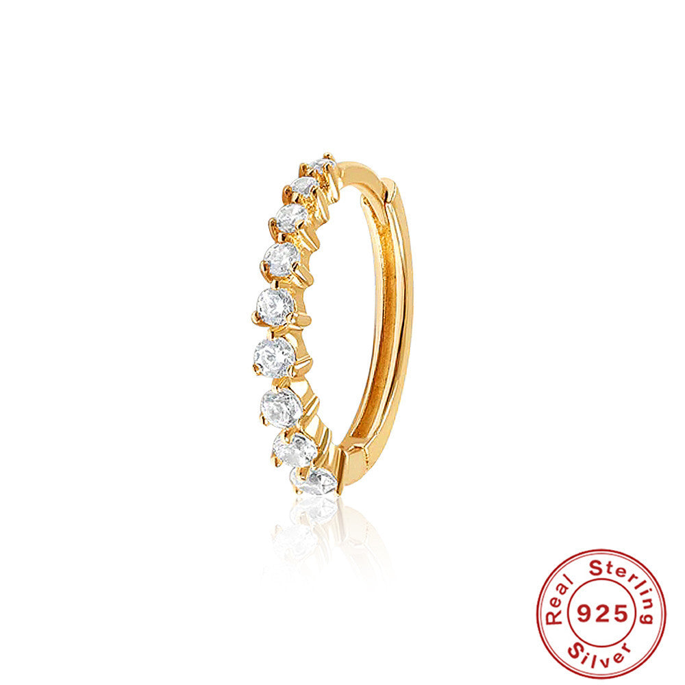 S925Sterling Silver Classic Super Sparkling Diamond Earrings Earrings Trendy Earrings