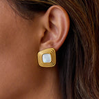 2H Stainless Steel Earrings Non-Fading Ring Jewelry earrring