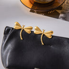 2H Stud Earrings Dragonfly Earrings Stainless Steel Jewelry Ear Accessories earrings