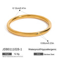 Turquoise Gold-Plated Stainless Steel Bracelet — material detail — jewelry finish and design detail