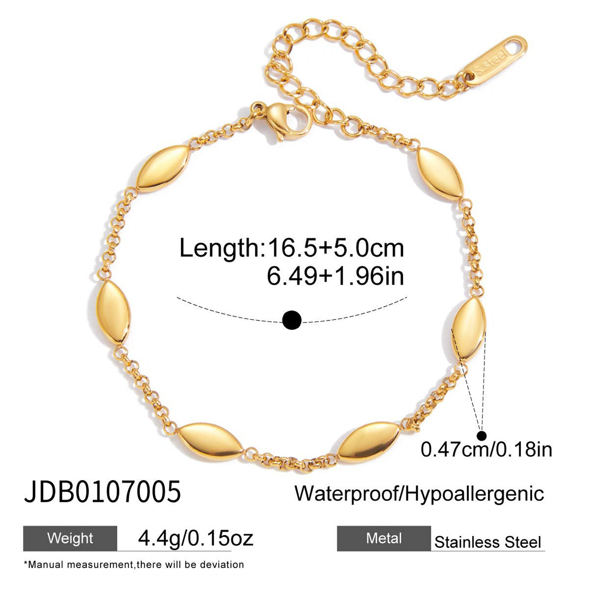 Stainless Steel Zircon Bracelet High Appearance Non-Fading Jewelry bracelet