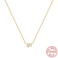 Chain 925 Sterling Silver Necklace — design silhouette — jewelry finish and design detail