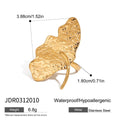 Modern Gold-Tone Stainless Steel Ring — Luminous Finish featuring contemporary and a gold-tone finish
