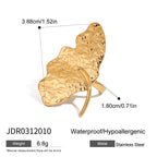 2H Stainless Steel Stud Earrings Ring Design Jewelry earrings