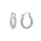 E0716 Exaggerated Open Flower Earrings Silver Vintage Hollow Pattern