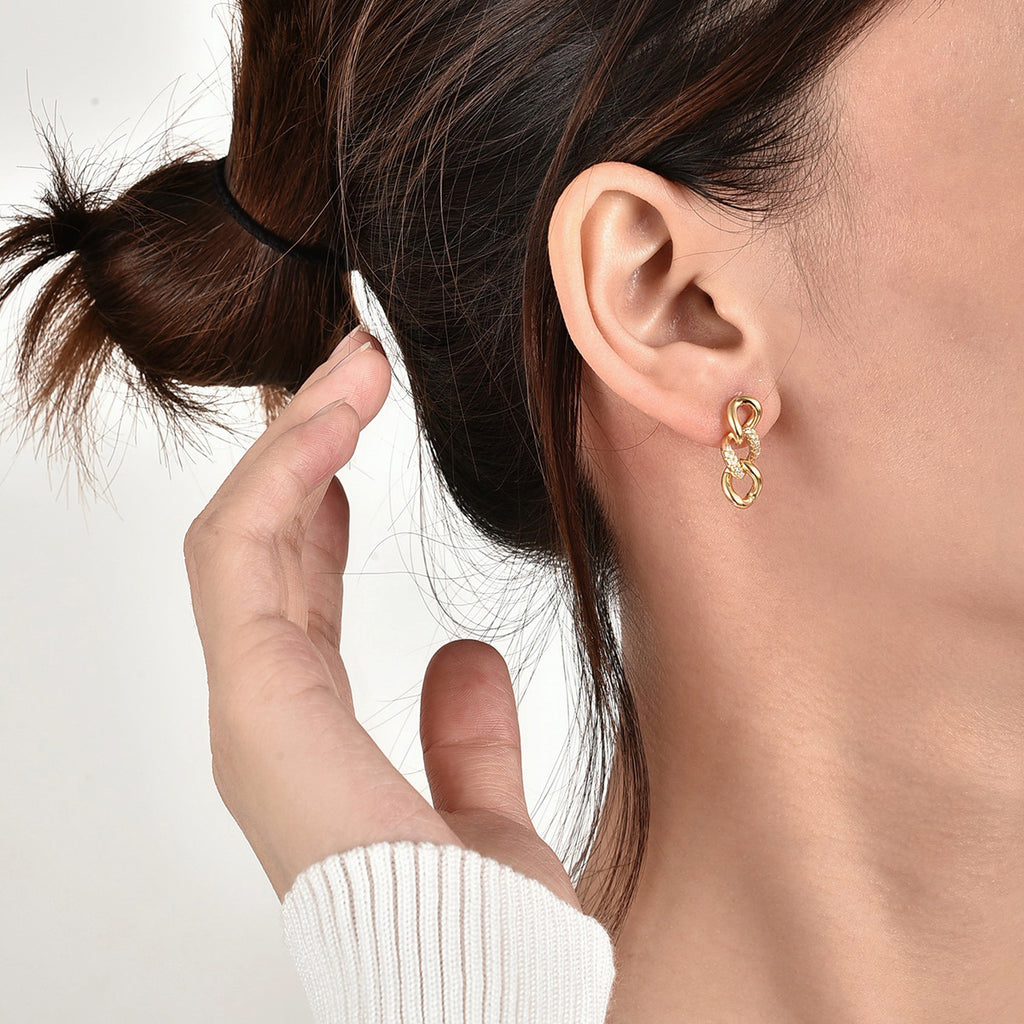 E0237 Design Hip-Hop Fashion Chain Earrings for Women Simple New Earrings Drop Earrings