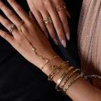 Stainless Steel Heart Bracelet18k Non-Fading Jewelry