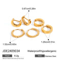 Pearl Stainless Steel Gold-Plated Earrings — additional product detail 29 — jewelry finish and design detail