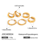 Three Pairs of Stainless Steel Zircon Earrings Pearl Earrings Ear Accessories