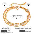 Stainless Steel Zircon Bracelet Women's Jewelry Non-Fading Jewelry