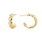 CYE0148 Minimalist Circle Heart Earrings Minimalist Chanel Stud Earrings