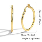 E0274 Source of Goods Minimalist Earrings Silver Needle Solid Round Coil Style Trendy Fashion Earrings