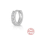 Pavé Cartilage 925 Sterling Silver Ear Cuff Studs — decorative detail — alternate angle 3 — jewelry finish and design detail