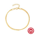 925 Sterling Silver Double Layer Snake Bone Chain Bracelet — collection product image 06