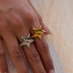 Five-pointed Star Ring Non-fading Jewelry rings Ornament