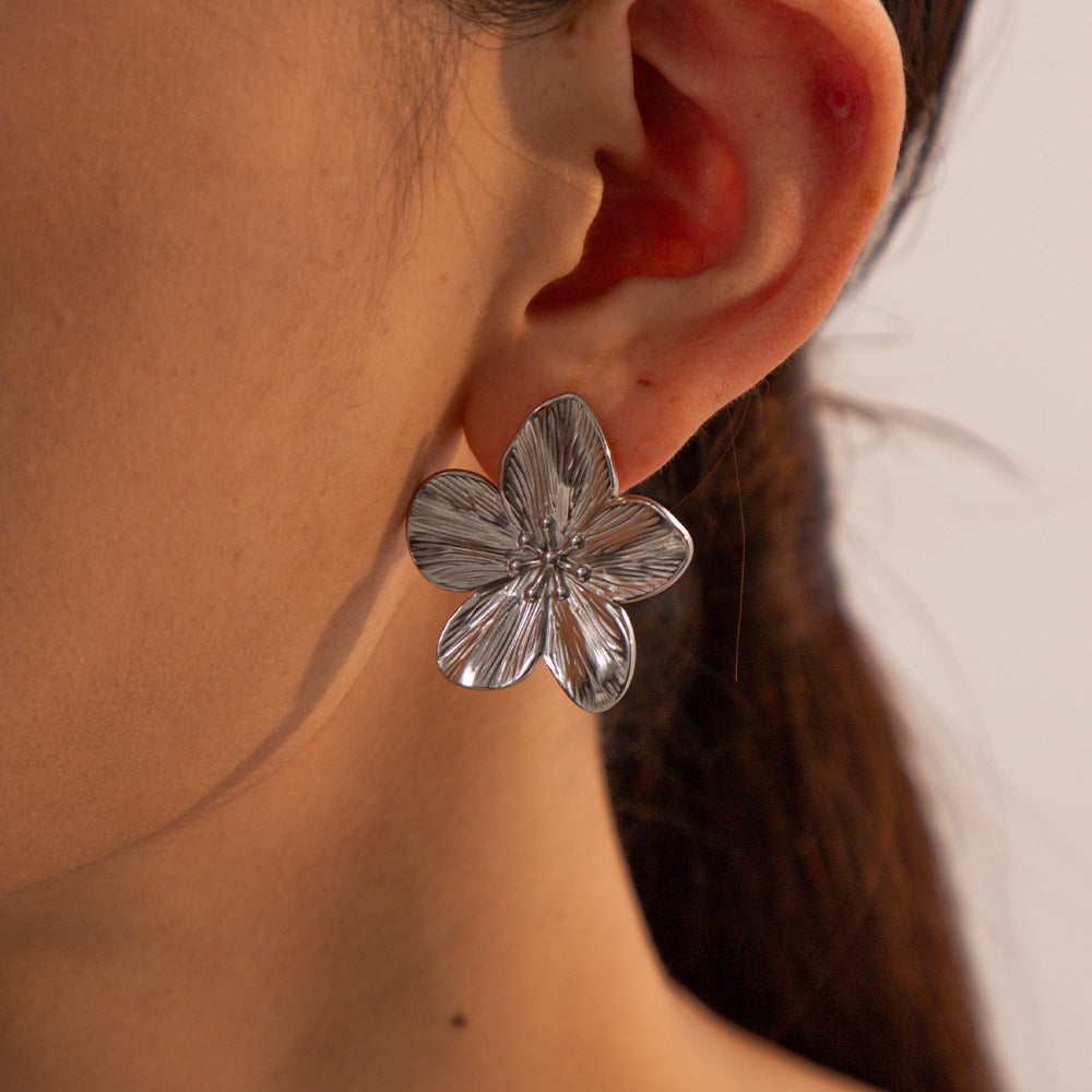 2H Flower Earrings Studs2025New Trendy Elegant  Design Earrings Fashion
