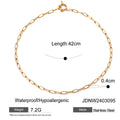Cuban Link Stainless Steel Gold-Plated Necklace — alternate product view — jewelry finish and design detail
