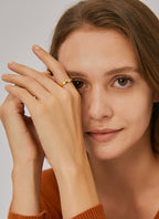 R0240 Minimalist Design Ring for Women Single Micro Pave White Zircon Ring Jewelry