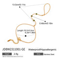 Gold-Plated Stainless Steel Cubic Zirconia Bracelet — Boutique Edit — jewelry construction