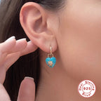 S925Sterling Silver Curved Wave Two-tone Diamond-studded Earrings Hoop Earrings Classic Hot-selling Trendy Ear Jewelry Earrings