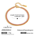 Stainless Steel Zircon Bracelet Women's Jewelry Non-Fading Jewelry