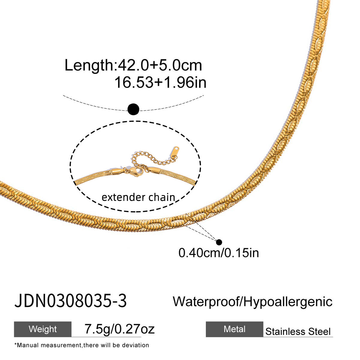 Trendy Retro Simple Personality Gold-Plated Minimalist Multi-Layer Necklace for Women Collarbone Chain