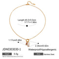 Pearl Choker Stainless Steel Gold-Plated Necklace — jewelry construction