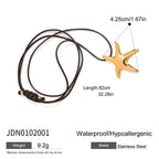 Jewelry Stainless Steel Necklace Simple Earrings Pentagram Ring rings