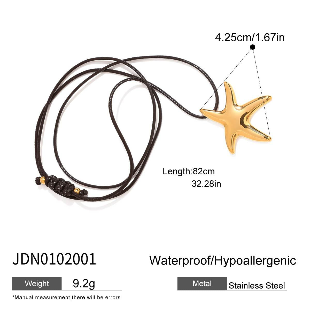 Jewelry Stainless Steel Necklace Simple Earrings Pentagram Ring rings