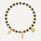 B0309 Ocean Seagull Feather Bracelet Trendy Beaded