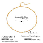 Imitation Pearl Cross Necklace Accessories Women Stainless Steel Jewelry Non-Fading