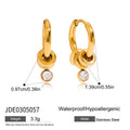 Cubic Zirconia Stainless Steel Stud Earrings in Gold-Plated — Curated Style — jewelry construction