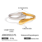 2H Stainless Steel Spring Bracelet Stainless Steel Jewelry for Women Non-Fading