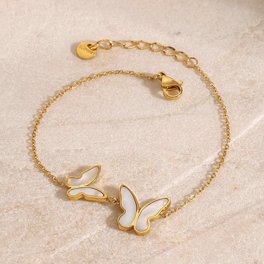 Stainless Steel Shell Butterfly Bracelet Bracelet for Women bracelet