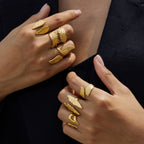 Wing Ring Non-Fading Jewelry Stainless Steel Accessories for Women Ring