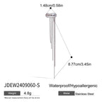 Stainless Steel Tassel Earrings Non-Pierced Ear Cuff Ear Jewelry Accessories