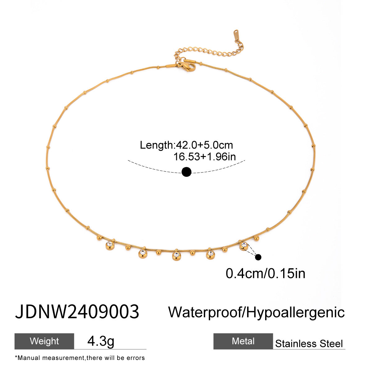 2H Turquoise Natural Stone Heart Necklace Collarbone Chain Stainless Steel Jewelry for Women