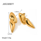 2H Lava Earrings Stainless Steel Stud Earrings Jewelry earrings