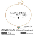 Turquoise Stainless Steel Necklace in Gold-Tone featuring turquoise and a gold-tone finish