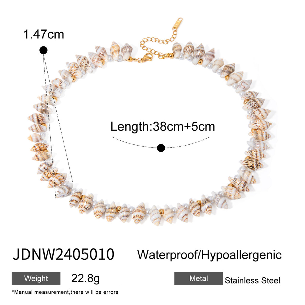 Ring Non-Fading Jewelry Necklace Stainless Steel Earrings Vacation Accessories